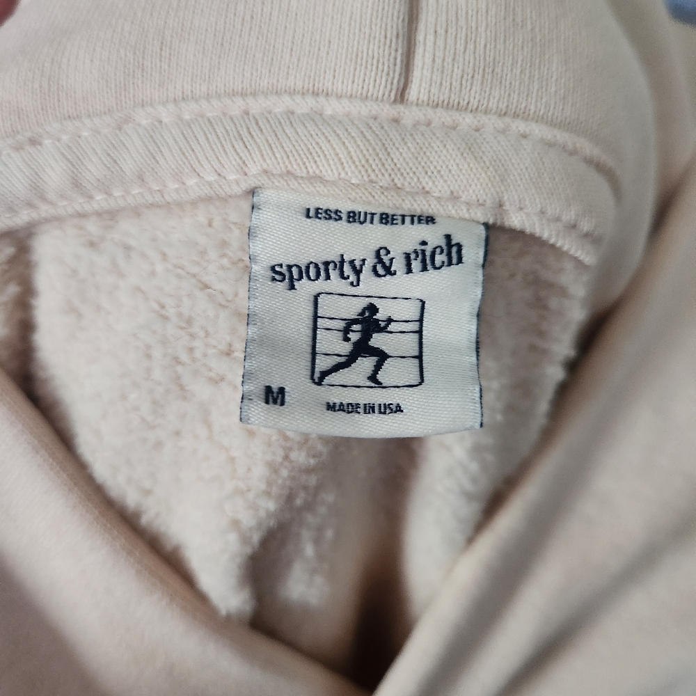 Sporty & Rich - Cream Beige - Pullover Sweatshirt Hoodie